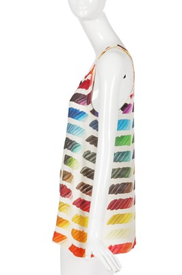 Lot 23 - A Chanel by Karl Lagerfeld printed silk sleeveless top, Spring-Summer 2014