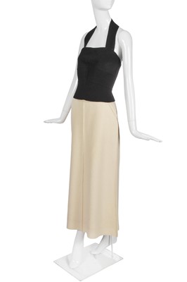 Lot 72 - A Chanel by Karl Lagerfeld black and cream bouclé wool ensemble, Autumn-Winter 1999-2000