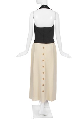 Lot 72 - A Chanel by Karl Lagerfeld black and cream bouclé wool ensemble, Autumn-Winter 1999-2000