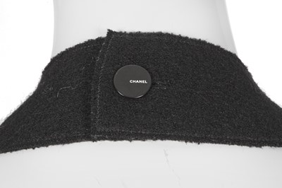 Lot 72 - A Chanel by Karl Lagerfeld black and cream bouclé wool ensemble, Autumn-Winter 1999-2000