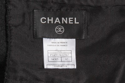 Lot 72 - A Chanel by Karl Lagerfeld black and cream bouclé wool ensemble, Autumn-Winter 1999-2000