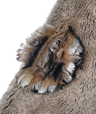 Lot 1 - A Chanel by Karl Lagerfeld faux fur and feather cape, Autumn-Winter 2018-19