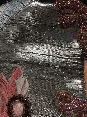 Lot 63 - A Björk-worn Francesco Scognamiglio haute couture embellished silver lamé coat, Spring-Summer 2017
