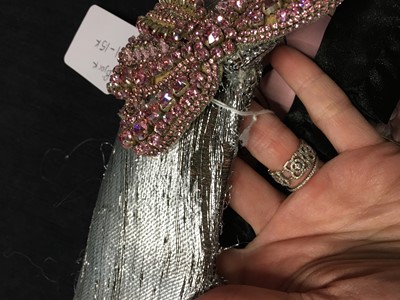 Lot 63 - A Björk-worn Francesco Scognamiglio haute couture embellished silver lamé coat, Spring-Summer 2017