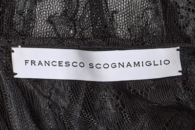 Lot 57 - A Madonna-worn Francesco Scognamiglio black lace evening dress, Pre-Fall 2011