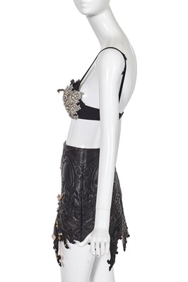 Lot 62 - A Nicki Minaj-worn Francesco Scognamiglio haute couture embellished leather ensemble, Spring-Summer 2017
