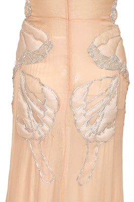 Lot 65 - A Lady Gaga-worn Francesco Scognamiglio peach organza and fur ensemble, Autumn-Winter 2017-18