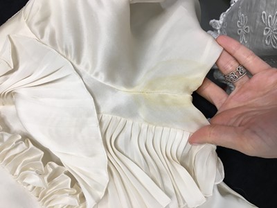 Lot 60 - An Emma Watson-worn Francesco Scognamiglio haute couture ivory organza evening gown, Autumn-Winter 2016-17