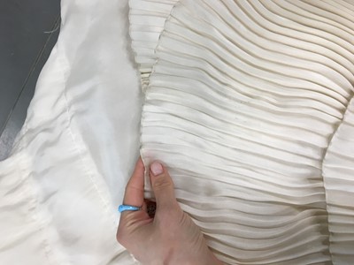 Lot 60 - An Emma Watson-worn Francesco Scognamiglio haute couture ivory organza evening gown, Autumn-Winter 2016-17