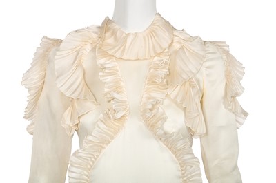Lot 60 - An Emma Watson-worn Francesco Scognamiglio haute couture ivory organza evening gown, Autumn-Winter 2016-17