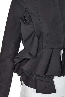 Lot 58 - A Lady Gaga-worn Francesco Scognamiglio black raw silk jacket, Spring-Summer 2012