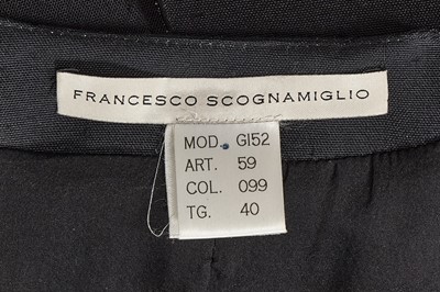 Lot 58 - A Lady Gaga-worn Francesco Scognamiglio black raw silk jacket, Spring-Summer 2012