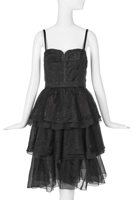 Lot 132 - A Dolce & Gabbana black organdie cocktail dress, circa 2010