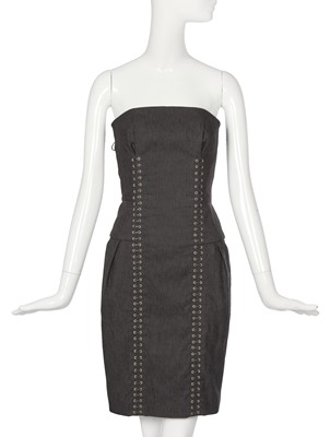 Lot 103 - A Gucci by Frida Giannini black corset-detail dress, Spring-Summer 2011