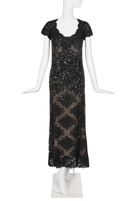 Lot 157 - A Valentino Garavani haute couture embellished lace evening gown, 1990s