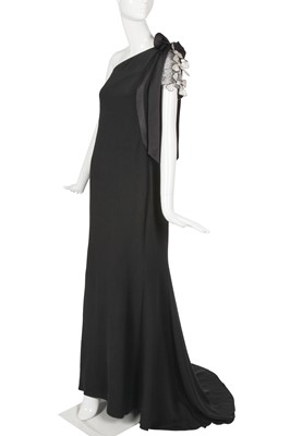 Lot 154 - A Valentino Garavani black crêpe evening gown, Spring-Summer 2008