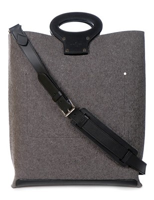 Lot 43 - Louise Wilson's Louis Vuitton grey felt and...