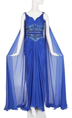 Lot 161 - A Zuhair Murad haute couture blue chiffon evening gown, Spring-Summer 2011