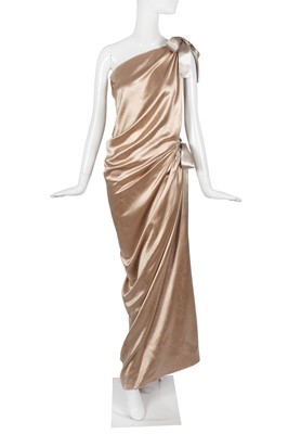 Lot 118 - A Lanvin champagne satin evening gown, 2000s