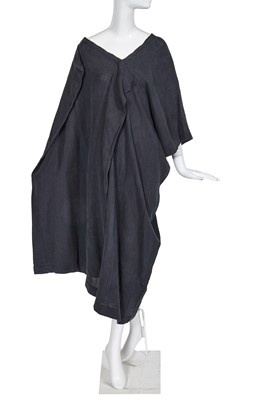 Lot 255 - A Comme des Garçons dark grey linen dress, circa 1983