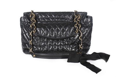 Lot 40 - Louise Wilson's Lanvin quilted black leather...