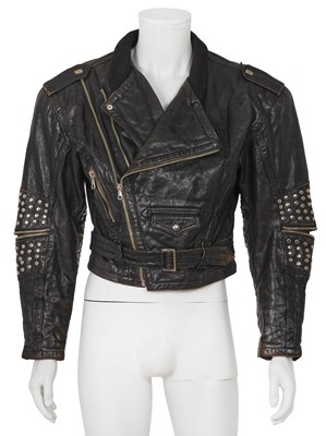 Lot 511 - A Jean Paul Gaultier men's studded black leather jacket, ‘Les Rock Stars’ collection, Autumn-Winter 1987-88