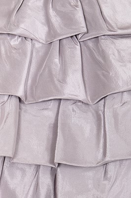 Lot 293 - A fine and rare Givenchy haute couture by Alexander McQueen lace and silk ottoman ensemble, Autumn-Winter 1999-2000