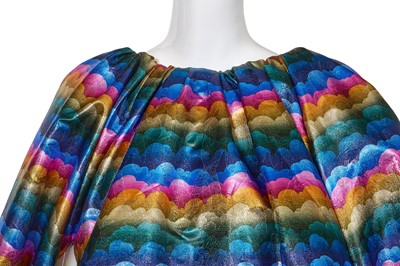 Lot 83 - A Michael Halpern rainbow cloud lamé gown, Autumn-Winter 2020-21