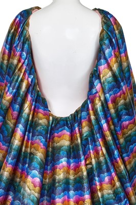 Lot 83 - A Michael Halpern rainbow cloud lamé gown, Autumn-Winter 2020-21
