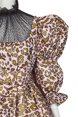 Lot 85 - A Michael Halpern pink animal-spot dress, Spring-Summer 2021