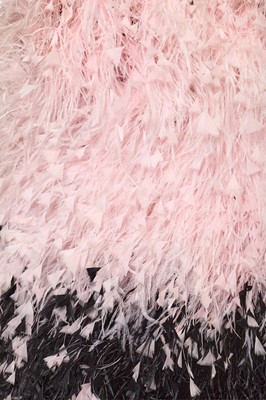 Lot 81 - A Michael Halpern pink animal-spot and feather dress, Spring-Summer 2021