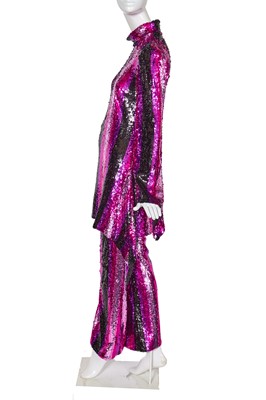 Lot 91 - A Michael Halpern sequined ensemble, Spring-Summer 2022