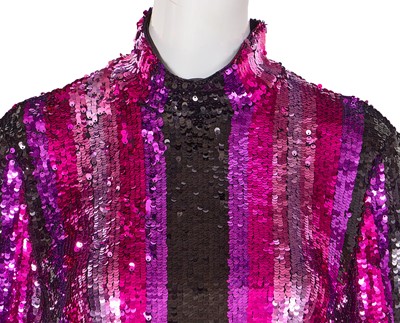 Lot 91 - A Michael Halpern sequined ensemble, Spring-Summer 2022
