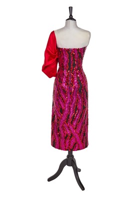 Lot 73 - A Michael Halpern sequined cocktail dress, circa 2019