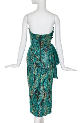Lot 70 - A Michael Halpern sequined and lamé cocktail dress, Spring-Summer 2018