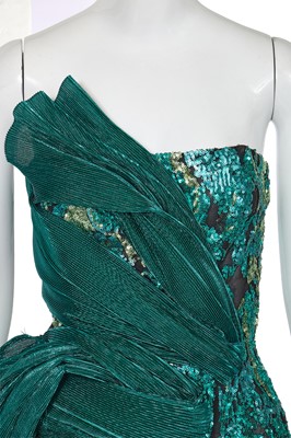 Lot 70 - A Michael Halpern sequined and lamé cocktail dress, Spring-Summer 2018
