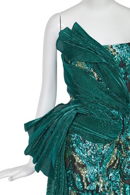 Lot 70 - A Michael Halpern sequined and lamé cocktail dress, Spring-Summer 2018