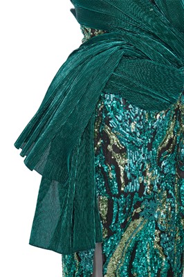 Lot 70 - A Michael Halpern sequined and lamé cocktail dress, Spring-Summer 2018