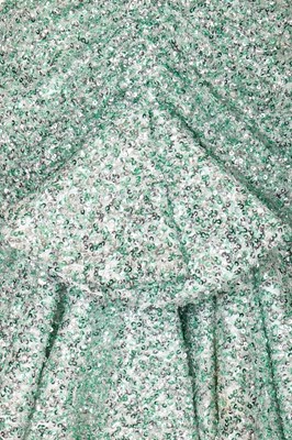Lot 75 - A Michael Halpern seafoam sequined minidress, Spring-Summer 2020