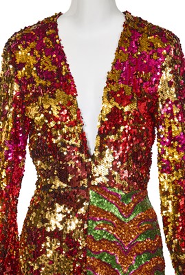 Lot 72 - A Michael Halpern sequined jumpsuit, Autumn-Winter 2018-19