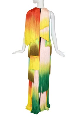 Lot 95 - A Michael Halpern fringed gown, Autumn-Winter 2022-23