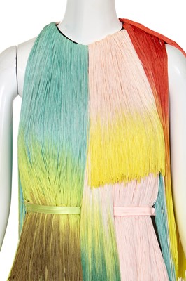 Lot 95 - A Michael Halpern fringed gown, Autumn-Winter 2022-23