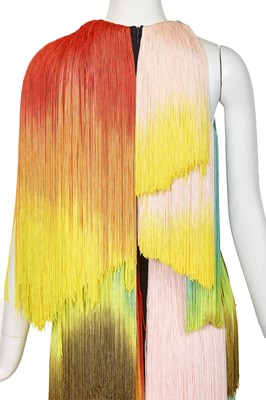 Lot 95 - A Michael Halpern fringed gown, Autumn-Winter 2022-23
