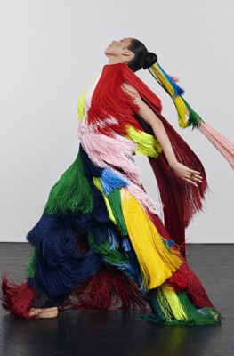 Lot 87 - A Michael Halpern multicoloured fringe jumpsuit, Spring-Summer 2021