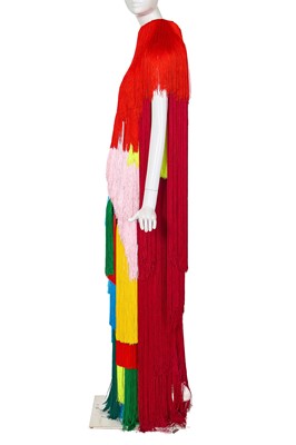 Lot 87 - A Michael Halpern multicoloured fringe jumpsuit, Spring-Summer 2021