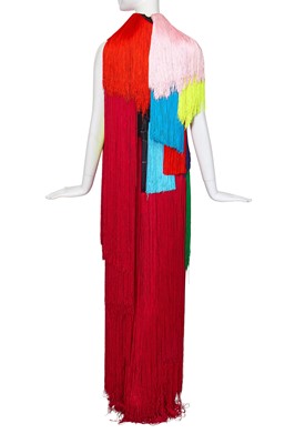Lot 87 - A Michael Halpern multicoloured fringe jumpsuit, Spring-Summer 2021