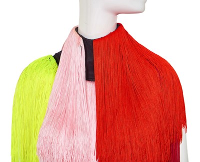 Lot 87 - A Michael Halpern multicoloured fringe jumpsuit, Spring-Summer 2021