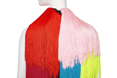 Lot 87 - A Michael Halpern multicoloured fringe jumpsuit, Spring-Summer 2021