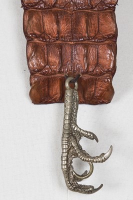 Lot 317 - An Alexander McQueen brown crocodile skin belt, Autumn-Winter 2007-08