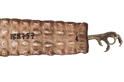 Lot 317 - An Alexander McQueen brown crocodile skin belt, Autumn-Winter 2007-08